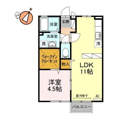 エスペランサ 201の間取り図