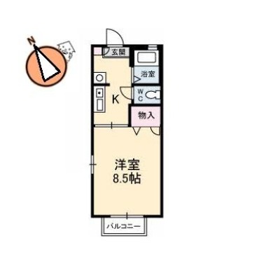 シャーメゾン エトワール 101の間取り図