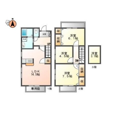 ミュージア東吉野 C102の間取り図