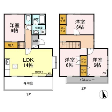 NEO SITE C1の間取り図