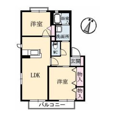 リッシュ良庵 IV 210の間取り図