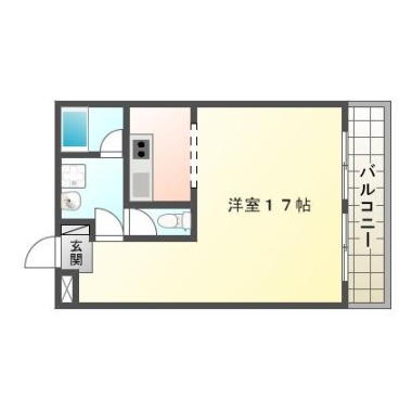庄町 マンション 1R 302の間取り図