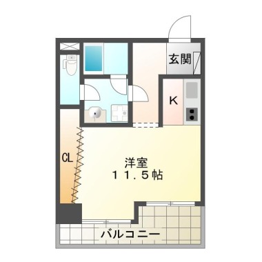 庄町 マンション 1R 407の間取り図