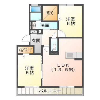 カルチェ Asuka 303の間取り図