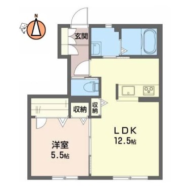 プロヌーブ安宅 101の間取り図