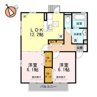 ドルチェ 101の間取り図