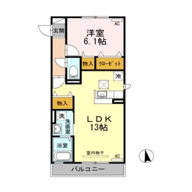 リルシア 101の間取り図