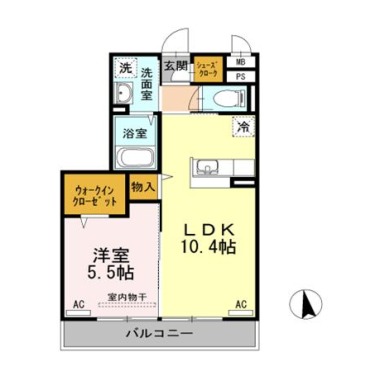 リルシア 102の間取り図