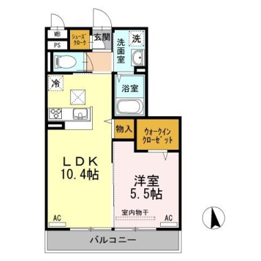 リルシア 103の間取り図