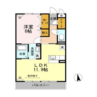 リルシア 105の間取り図