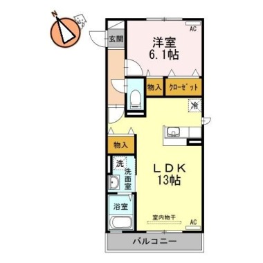 リルシア 201の間取り図