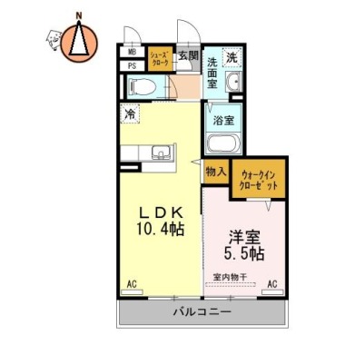 リルシア 203の間取り図