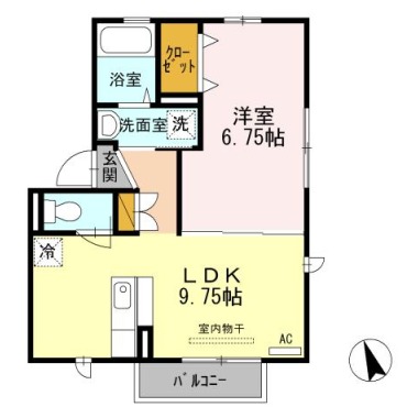 セレッソ65 201の間取り図