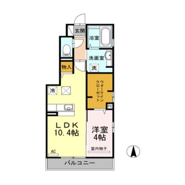 イーグレット 101の間取り図