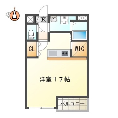 南島田町 マンション 1R 105の間取り図