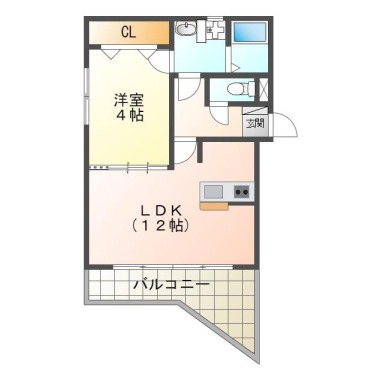 南島田町 マンション 1LDK 301の間取り図