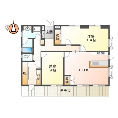 プチ・レジデンス 1Fの間取り図
