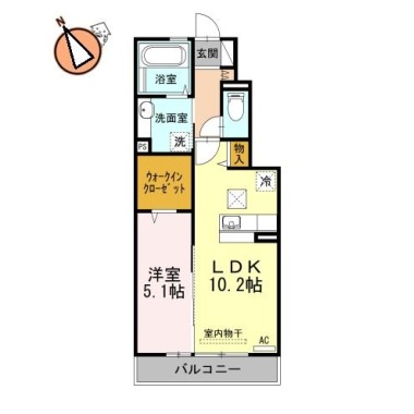 フレシールウッド 103の間取り図