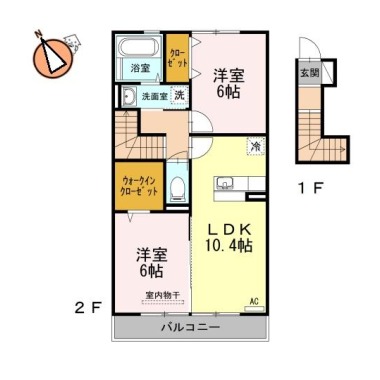 フレシールウッド 201の間取り図