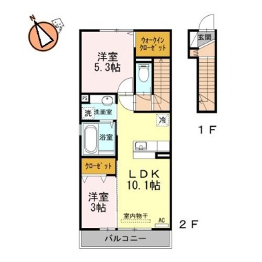 フレシールウッド 203の間取り図