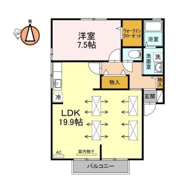 コーポのぞみ 101の間取り図