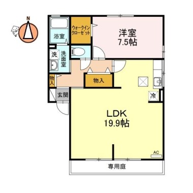 コーポのぞみ 202の間取り図