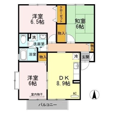 コーポのぞみ 203の間取り図