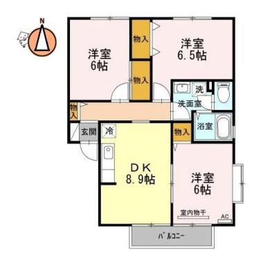 コーポのぞみ 205の間取り図