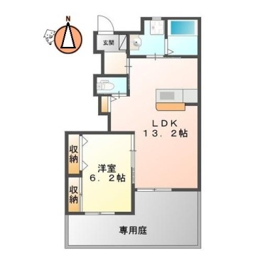 ビニグリーン末広 101の間取り図