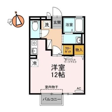 サンセリエ昭和 102の間取り図