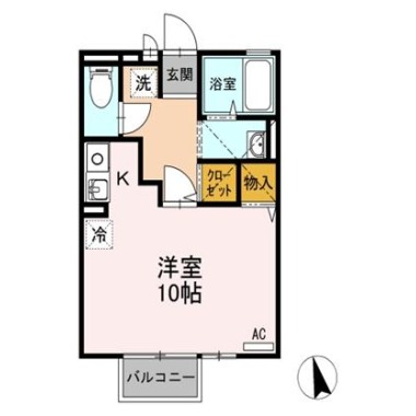 サンセリエ昭和 205の間取り図