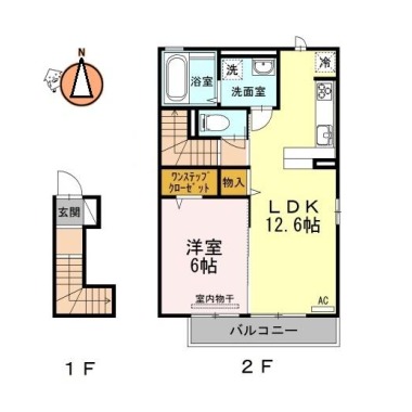 SEEDS WIT 北矢三 201の間取り図