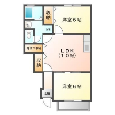 ナトゥラヴィータ壱番館 1-103の間取り図