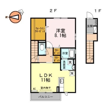 BAY BRANCHE 201の間取り図