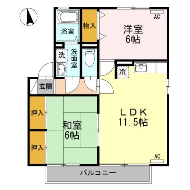 コートルミエール B101の間取り図