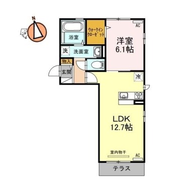 マハナ 101の間取り図