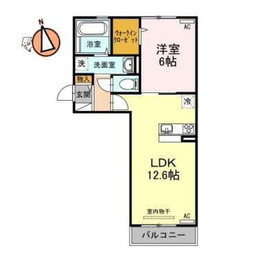 マハナ 205の間取り図