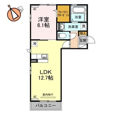 マハナ 307の間取り図