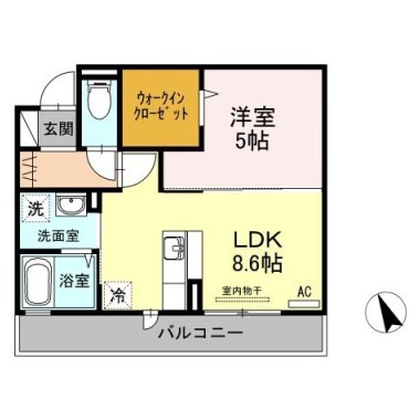 D-Room ノトス 202の間取り図