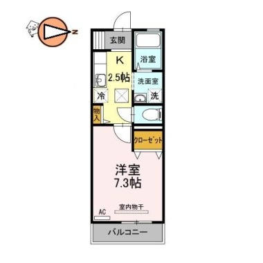 グレイスSASAKI 101の間取り図