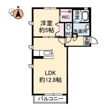 シャーメゾンツインズA棟 103の間取り図