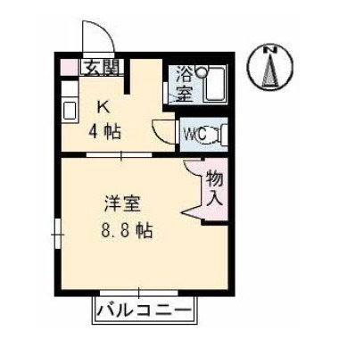 ディアスAMO 101の間取り図