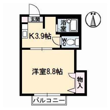 ディアスAMO 202の間取り図