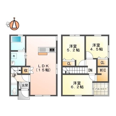 コォーリング春日 A-1の間取り図