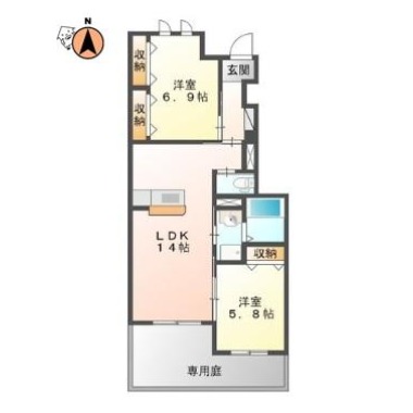 イマジン春日 103の間取り図