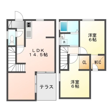 フィットセルKUWAHARAI Aの間取り図