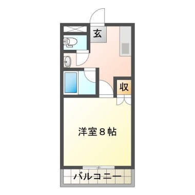応神町古川 マンション 1K 303の間取り図