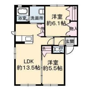 シャーメゾン名東B棟 103の間取り図