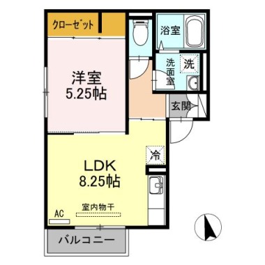 ブランチ田宮 201の間取り図