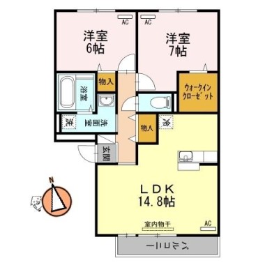 セレーノ壱番館 202の間取り図